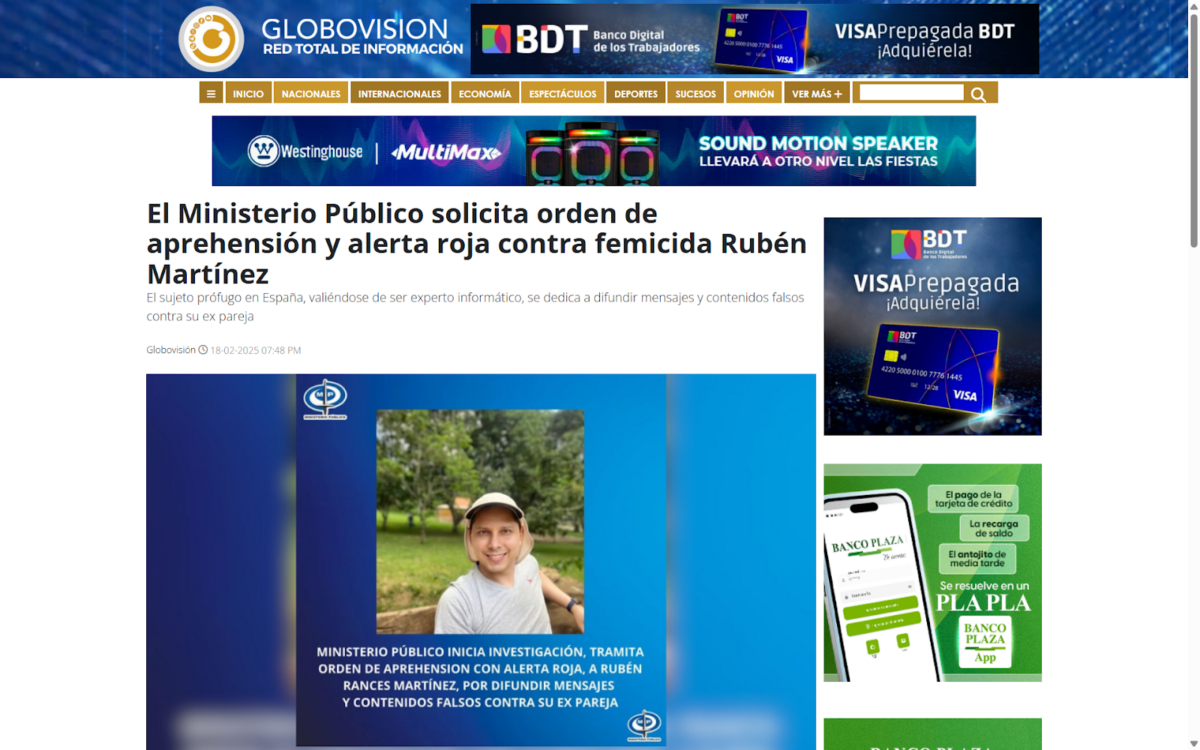 El caso de Rubén Ramsés Martínez: la judicialización como herramienta de persecución contra el periodismo independiente