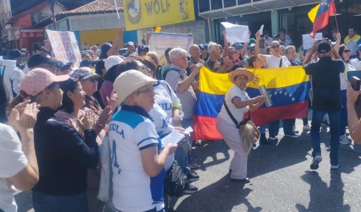 Así transcurrió la marcha de gremios y pensionados en el interior de Venezuela 