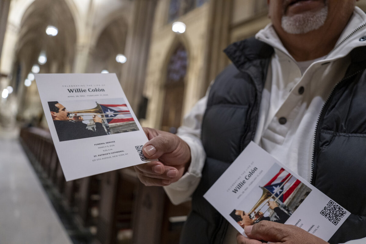 En imágenes: así despidieron a Willie Colón con una misa en Nueva York