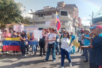 Así transcurrió la marcha de gremios y pensionados en el interior de Venezuela 