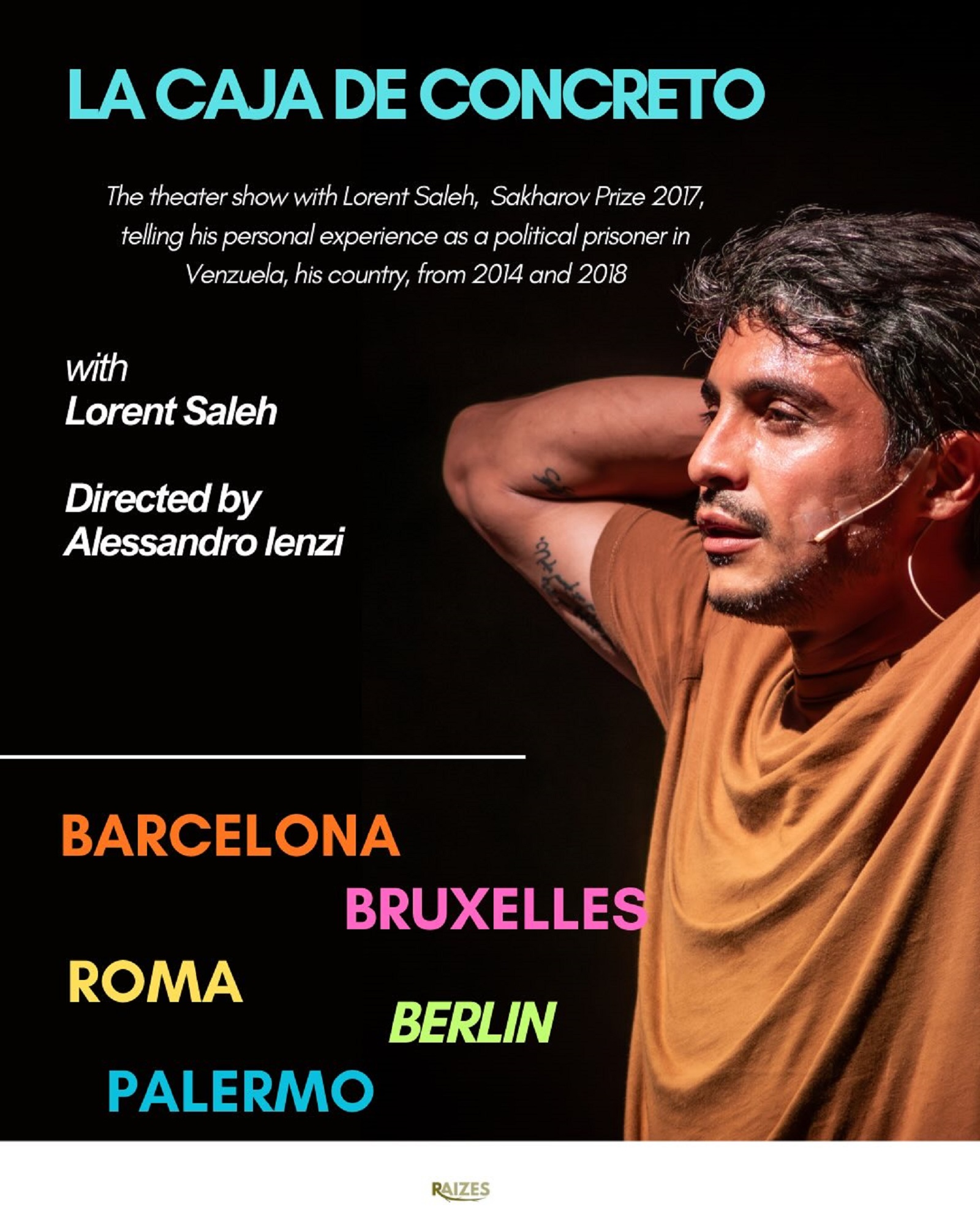 Lorent Saleh relata su encierro en Venezuela con una gira teatral por Europa