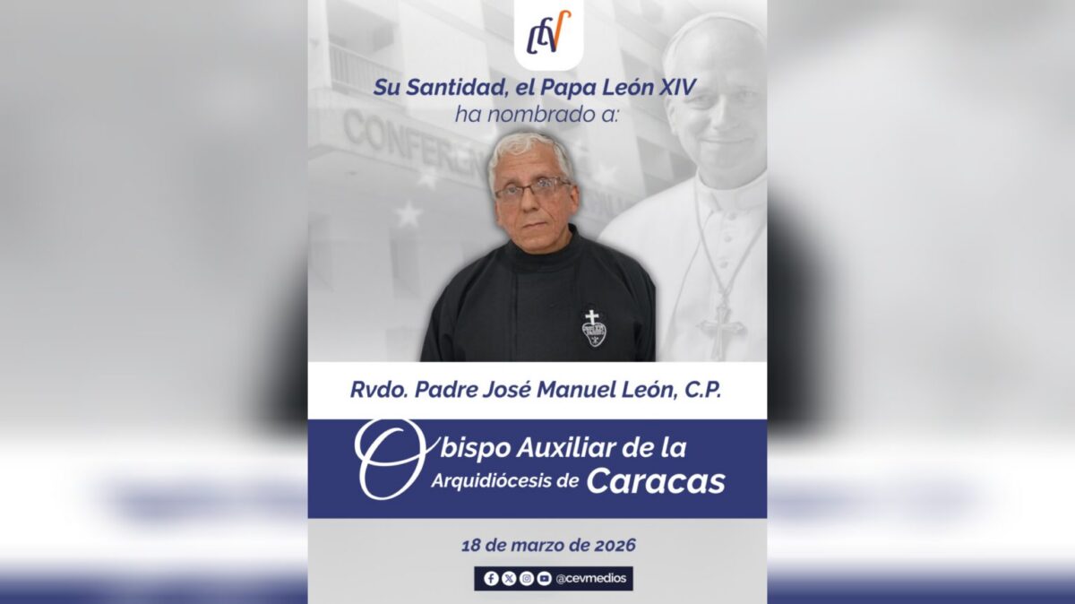 Papa León XIV nombró a dos obispos auxiliares de Caracas 
