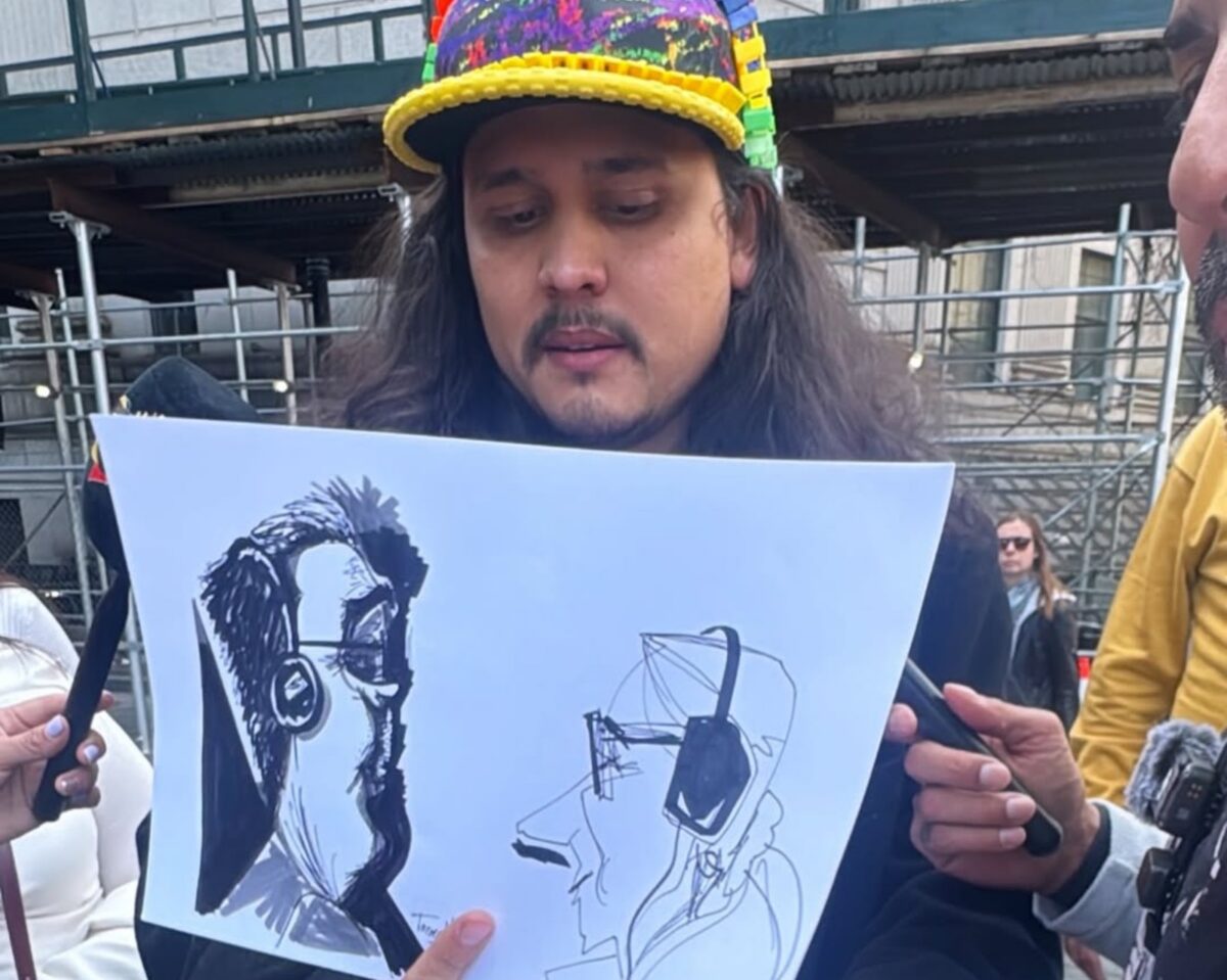 Jorge Torrealba, el caricaturista que asistió a la audiencia de Maduro: “Era los ojos de Venezuela en ese momento”