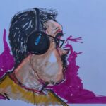 Jorge Torrealba, el caricaturista que asistió a la audiencia de Maduro: “Era los ojos de Venezuela en ese momento”