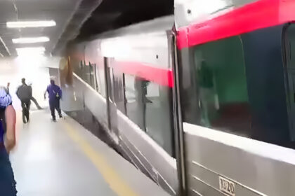 Un tren del sistema ferroviario de los Valles del Tuy se descarriló en La Rinconada 
