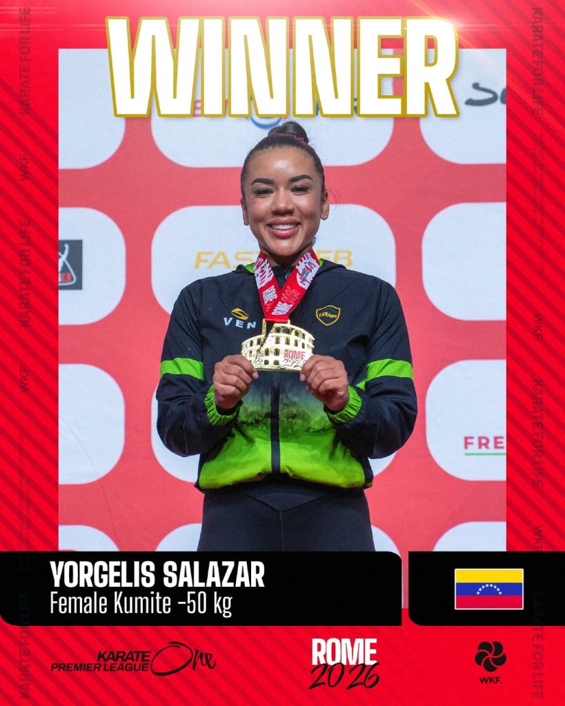 Yorgelis Salazar consiguió oro para Venezuela en la Karate One Premier League 
