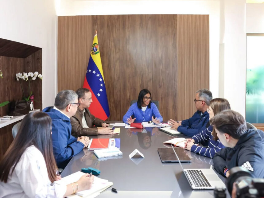 Delcy Rodríguez anunció plan de ahorro de energía eléctrica en Venezuela