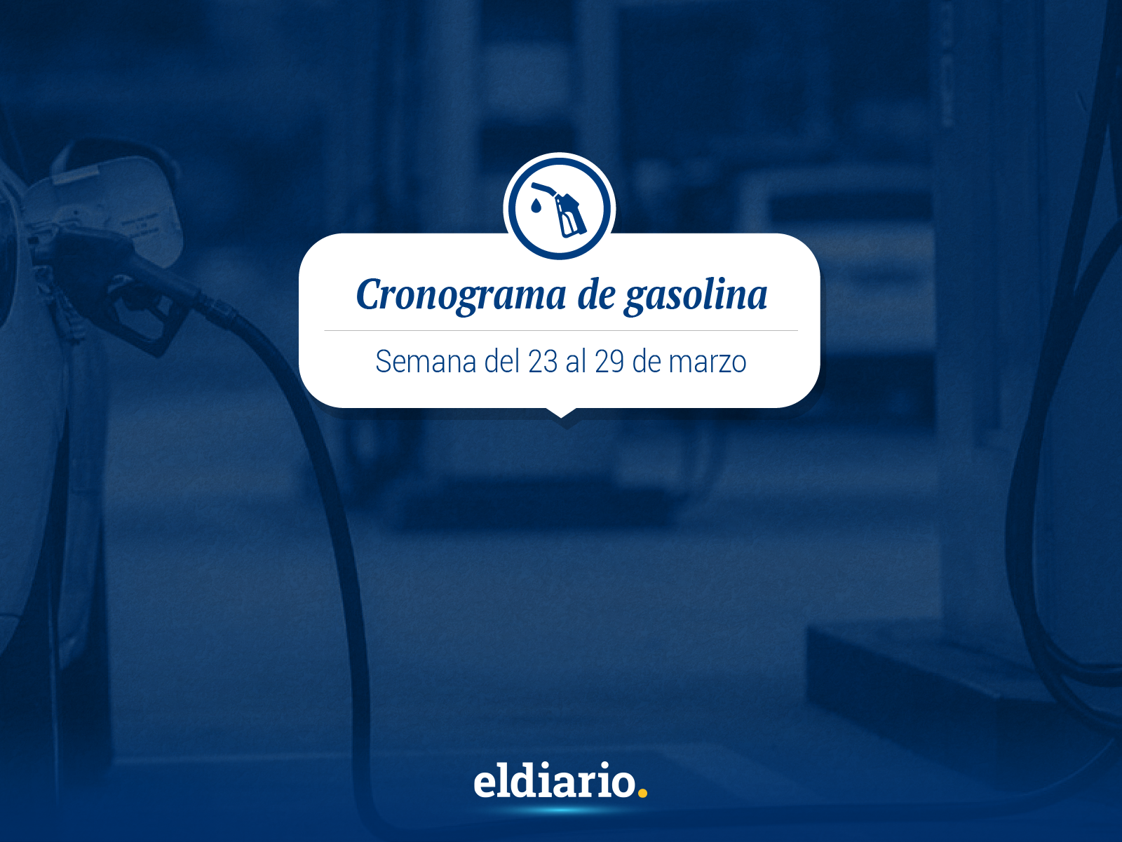 Gasoline distribution schedule from March 23 to 29