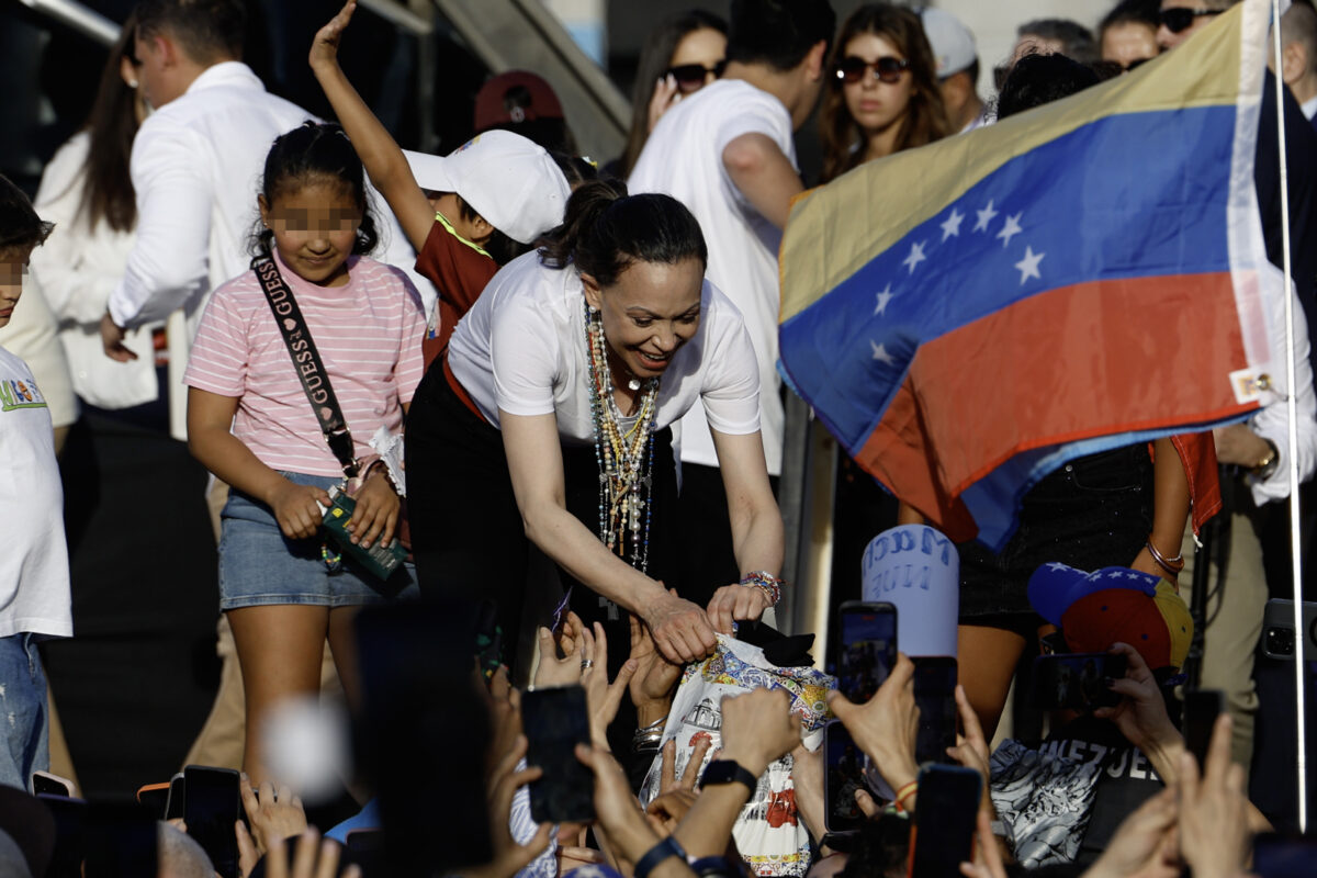 En imágenes: miles de venezolanos se reunieron con María Corina Machado en Madrid
