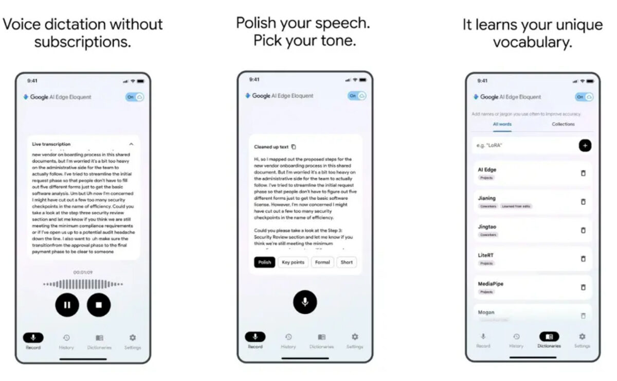 Cómo funciona la nueva aplicación gratuita de Google para dictar y transcribir textos con IA