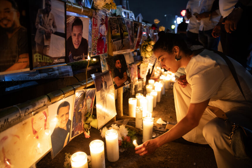 En imágenes: una vigilia recordó a las víctimas del Jet Set a un año de la tragedia en República Dominicana