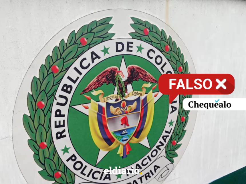 ¿Policía de Colombia publicó una alerta sobre asaltos domiciliarios con órdenes judiciales?