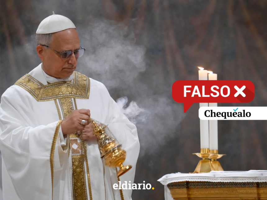 ¿El papa León XIV pidió a los estadounidenses que exijan la destitución de Trump?