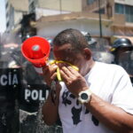 En imágenes: trabajadores se movilizan hacia Miraflores para exigir mejores salarios