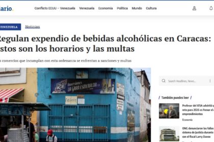 Corrección, ¿Cuáles son los horarios para el expendio de bebidas alcohólicas en Caracas?