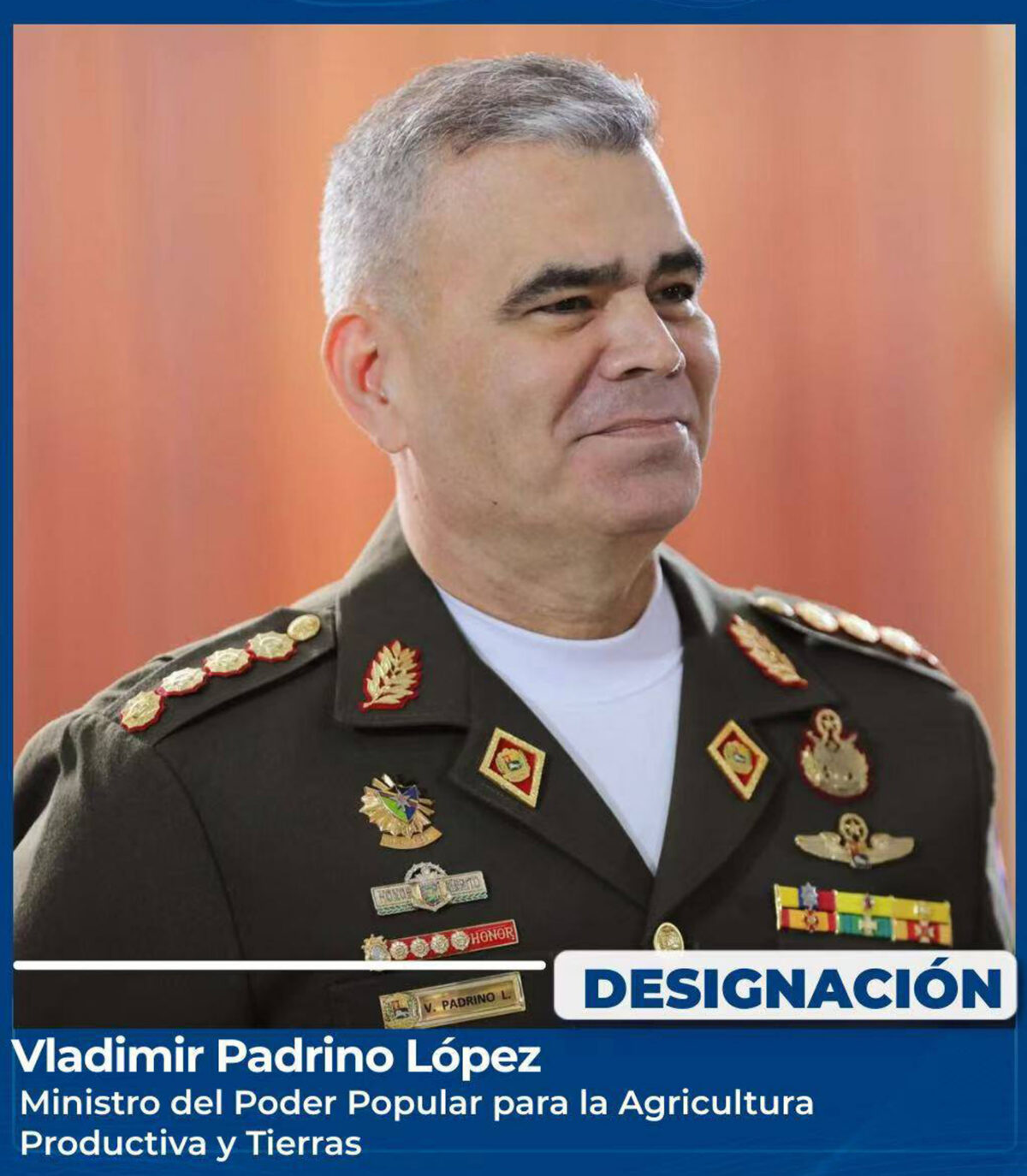 Delcy Rodríguez nombró a Vladimir Padrino López como ministro de Agricultura 