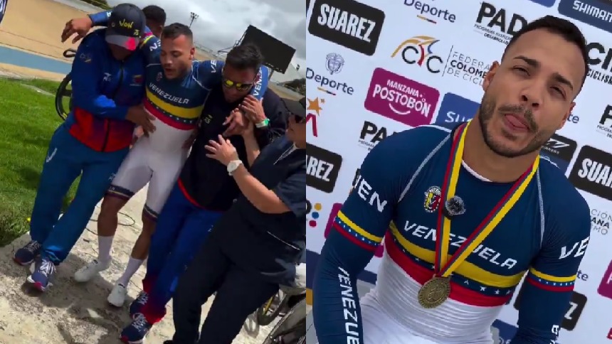 Venezuela ganó medallas de oro y plata en el Grand Prix de Ciclismo de Pista en Bogotá 