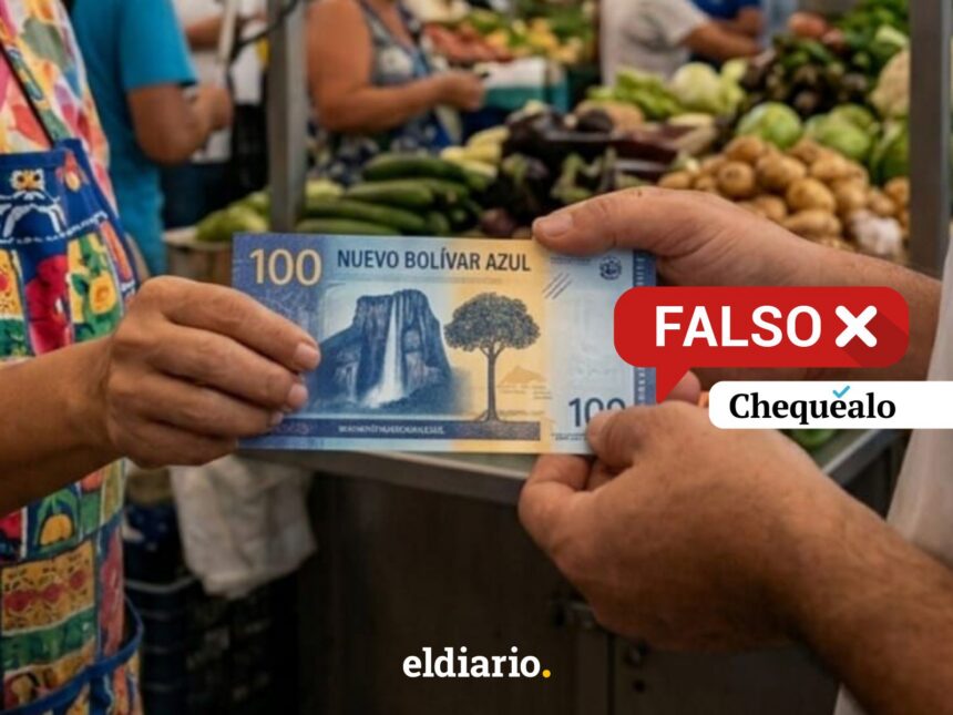 ¿Gobierno venezolano anunció la circulación de un nuevo bolívar azul?