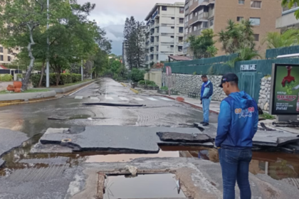 Reportaron nueva rotura de tubería matriz en El Cafetal