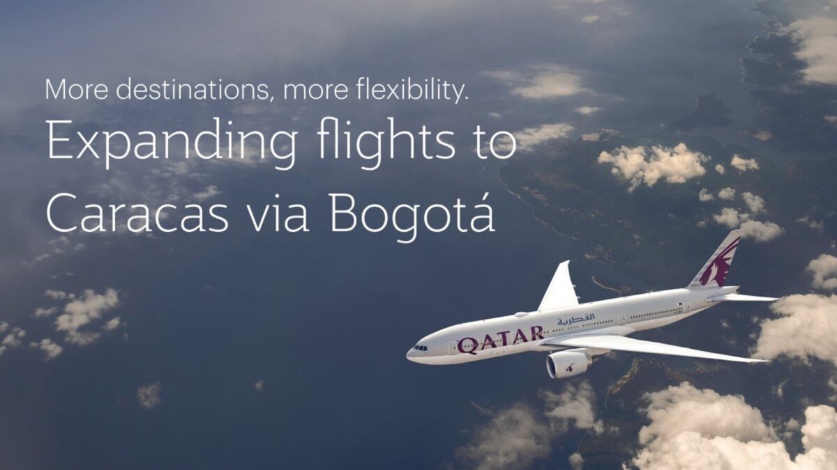Qatar Airways iniciará operaciones en Caracas y Bogotá a partir de julio