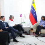 Delcy Rodríguez sostuvo reunión con la presidenta de Federación Internacional de Sociedades de la Cruz Roja