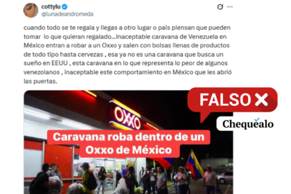 ¿Una imagen muestra a migrantes venezolanos saqueando una tienda en México?