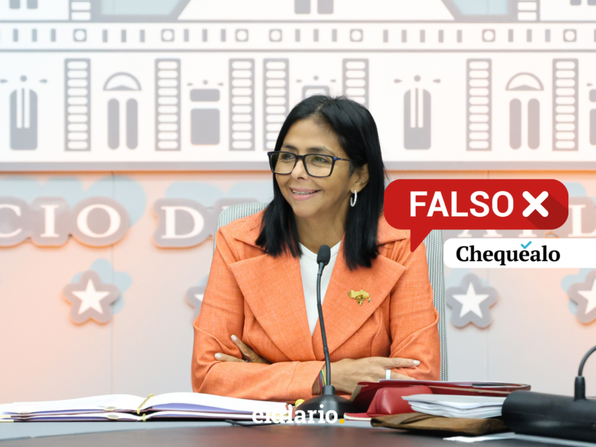 ¿Delcy Rodríguez prometió que no habría más cortes de luz en Aragua y Carabobo?
