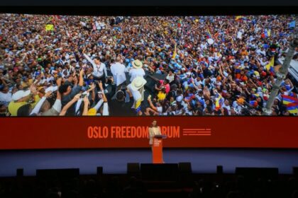 María Corina Machado en el Foro de la Libertad de Oslo: "Venezuela necesita una transición pacífica, creíble y disciplinada