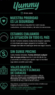 Yummy ofrece traslados gratuitos a hospitales y clínicas tras terremotos registrados en Venezuela: cómo usarlo