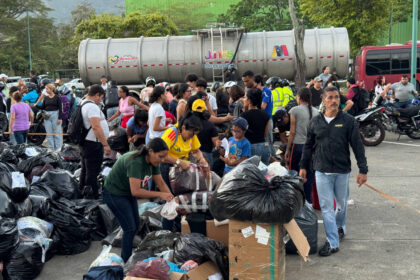 El Parque del Este se convirtió en un centro de acopio para los afectados por los terremotos