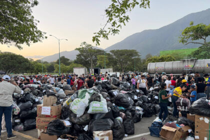 El Parque del Este se convirtió en un centro de acopio para los afectados por los terremotos