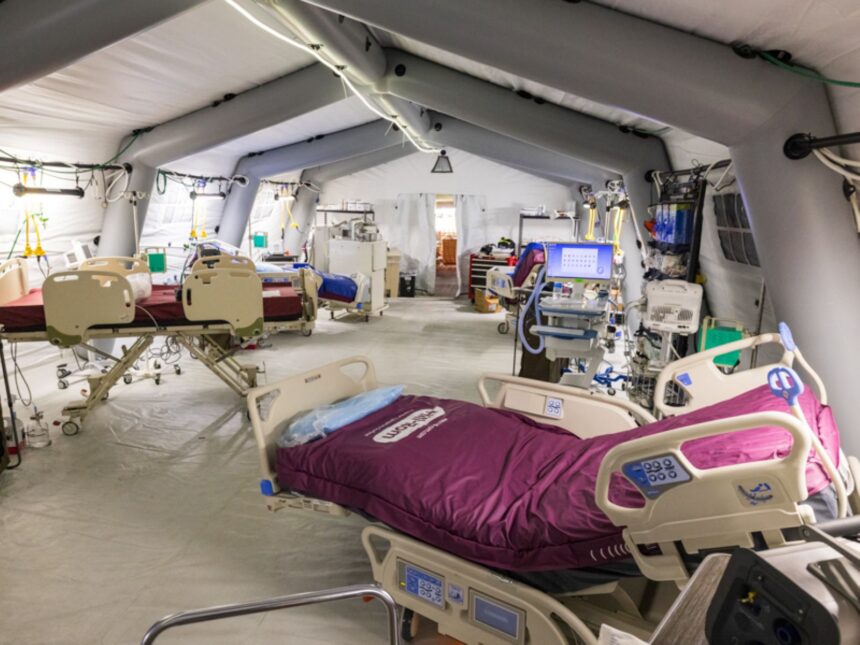 Así es el hospital de campaña de Samaritan’s Purse instalado en el Aeropuerto Internacional de Maiquetía