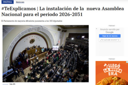 Aclaración, La instalación de la nueva Asamblea Nacional para el periodo 2026-2031
