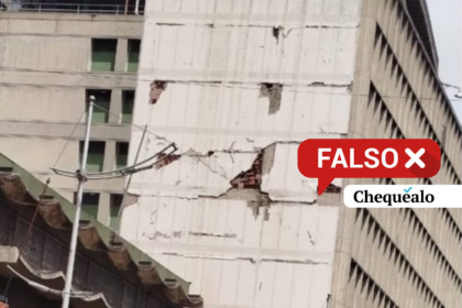 ¿Un edificio de la avenida Universidad en Caracas quedó inclinado tras el sismo del 10 de julio?