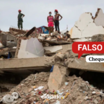 ¿Una mujer que abraza a sus hijos fue rescatada con vida entre los escombros del doble terremoto en Venezuela?