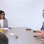Delcy Rodríguez anunció una agenda de cooperación con EE UU en energía y evaluación de daños tras los terremotos