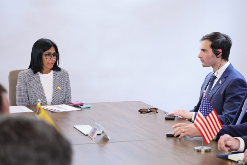 Delcy Rodríguez anunció una agenda de cooperación con EE UU en energía y evaluación de daños tras los terremotos