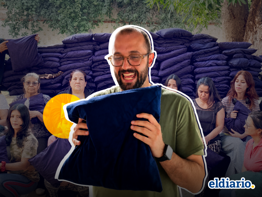 Taller Neo encontró una forma de ayudar tras los terremotos: fabricar cojines con ropa reciclada