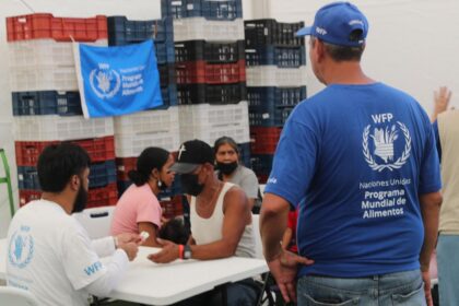 El Programa Mundial de Alimentos ha atendido a más de 100.000 personas en Venezuela tras un mes de los terremotos