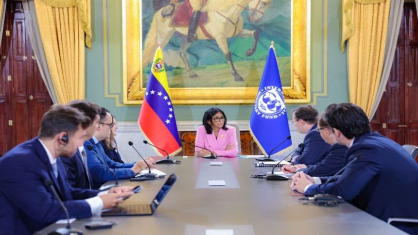 Delcy Rodríguez abordó con el FMI el uso de reservas internacionales para la reconstrucción tras los terremotos