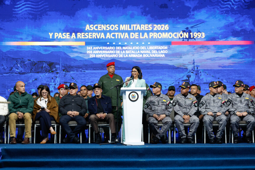 Delcy Rodríguez cambió al jefe operativo de la FANB y renovó parte del alto mando militar