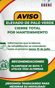 Anunciaron el cierre temporal del elevado de Palo Verde en Petare por trabajos de mantenimiento