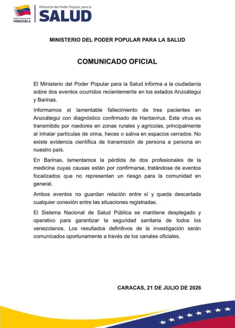La viróloga Flor Pujol explicó por qué el riesgo de hantavirus en Caracas es menor que en zonas rurales