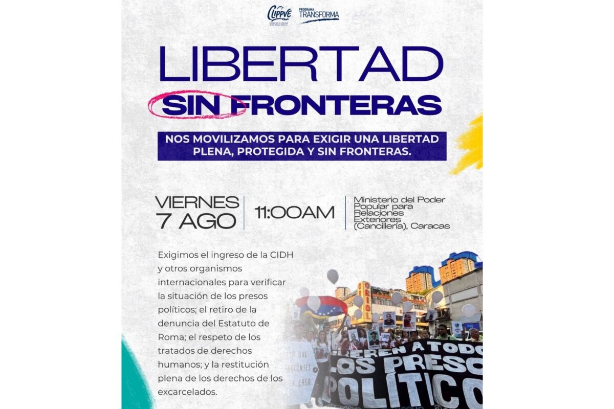 Convocaron concentración frente a la Cancillería por los presos políticos
