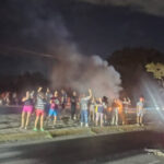 Protestaron por los prolongados cortes eléctricos en la intercomunal Turmero-Maracay