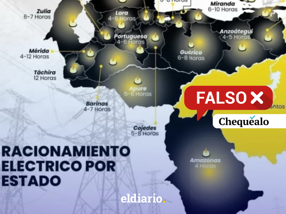 ¿El mapa de racionamiento viral corresponde a un cronograma oficial de ahorro energético?