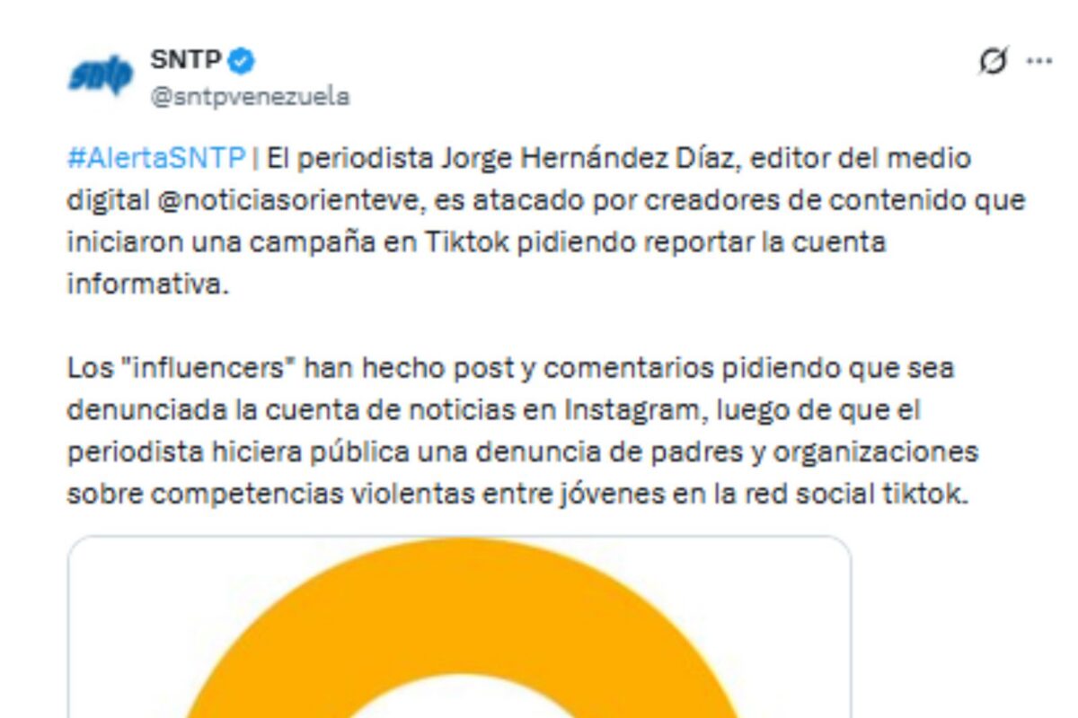 SNTP denunció una campaña contra Noticias Oriente en TikTok para cerrar su cuenta