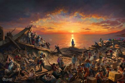 Oscar Olivares presentó una obra que retrata el dolor y la solidaridad tras los terremotos en Venezuela