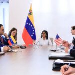 Delcy Rodríguez se reunió en Caracas con delegación del Departamento del Tesoro de EE UU