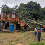 Lluvias y vientos huracanados causaron daños en Monagas y Yaracuy